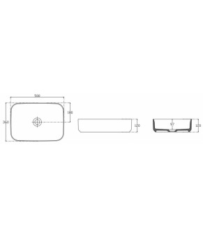 Умывальник Isvea Infinity 50x36 white matt (10NF650502L)