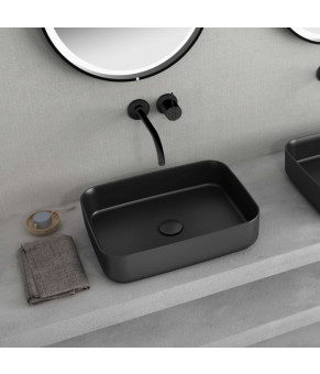 Умывальник Isvea Infinity 50x36 black matt (10NF650502N)