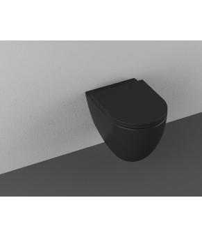 Унитаз Isvea Infinity clearimPlus Wall Hung WC 365x530 (10NF02001 2N-Matte Black)