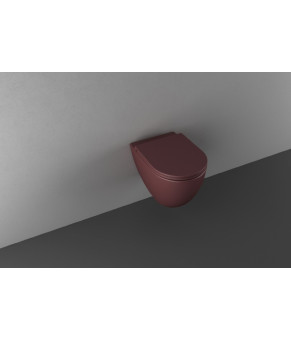 Унитаз Isvea Infinity без ободка, подвесной maroon red (10NF02001SV-2R)