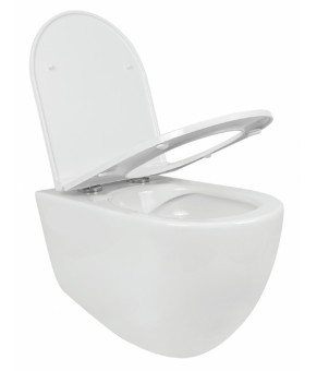 Унитаз Isvea Infinity без ободка, подвесной, белый (10NF02001)