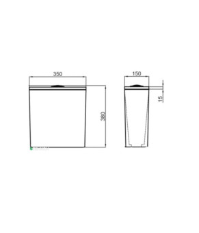 Бачок для унитаза Qtap Presto QT24221217AW2 White
