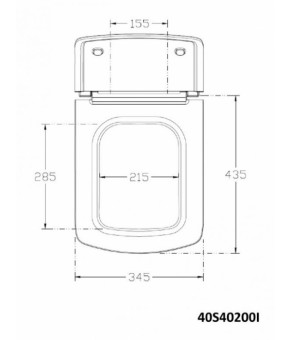 Сиденье Isvea S40 Slim дюропласт soft close белое (40S40200I)