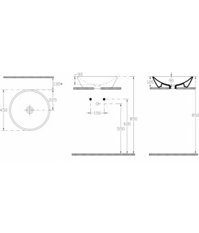 Умывальник Isvea SistemaY Soft 45x45 (10SY66045 ivory)