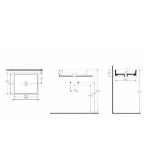 Умывальник Isvea Purita 50x42 white (10PL66050SV)