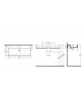 Умывальник Isvea Purita 90x42 white (10PL50090SV)