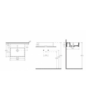 Умывальник Isvea Purita 50x42 white (10PL51050SV)