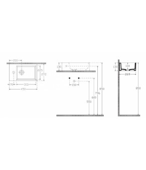 Умывальник Isvea Purita 45x27 white (10PL50045SV)