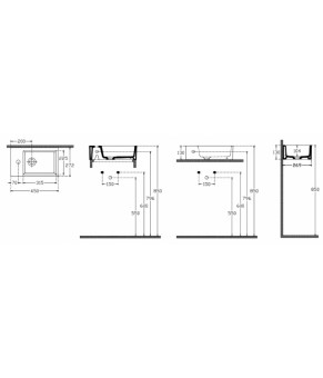 Умывальник Isvea Purita white (10PL51045)