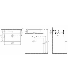 Умывальник Isvea Purita 60x42 белый (10PL65060)