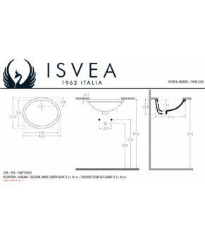 Умывальник Isvea Soluzione 46x37,6 white (10AR77046SV)