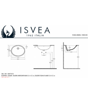 Умывальник Isvea Soluzione 52,4x42,2 white (10AR77051SV)