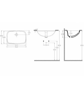 Умывальник Isvea Soluzione 56,2x38,2 белый (10SZ77056SV)