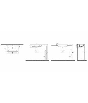Умывальник Isvea Absolute 61x37 white (10KF50061SV)