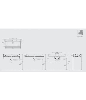 Умывальник Isvea SistemaZ Frame 90x42,2 white (10SF50090SV)
