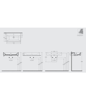 Умывальник Isvea SistemaZ Frame 70x41,8 white (10SF50070SV)
