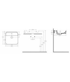 Умывальник Isvea SistemaU white (10PL53050SV)