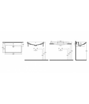 Умывальник Isvea Viva 80,5x48,5 white (10VV50081SV)