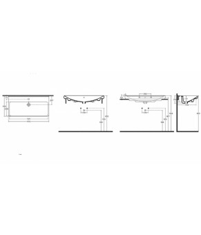 Умывальник Isvea Viva 97x48,5 white (10VV50097SV)