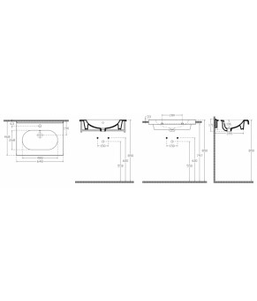 Умывальник Isvea Sentimenti 65x46,5 white (10SM50065)