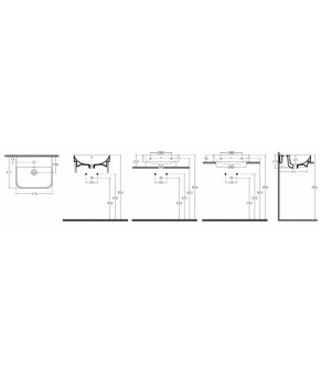 Умывальник Isvea Sott'aqua 47,8x41,7 white (10SQ50048)