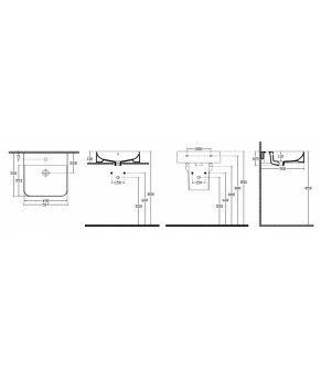 Умывальник Isvea Sott'aqua 50,7x50 white (10SQ51051)