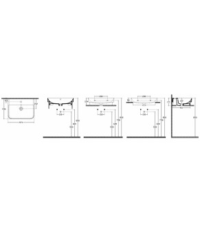 Умывальник Isvea Sott'aqua 57,1x43,6 white (10SQ50057)