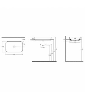 Умывальник Isvea Sott'Aqua 60x38 белый (10SQ50060)