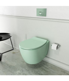 Унитаз Isvea Sentimenti Neo mint green подвесной, без ободка (10AR02010SV-2T)