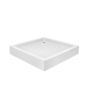 Набор Lidz душевая кабина Wiezak SC80x80.SAT.LOW.L, стекло Linie 4 мм + поддон Mazur