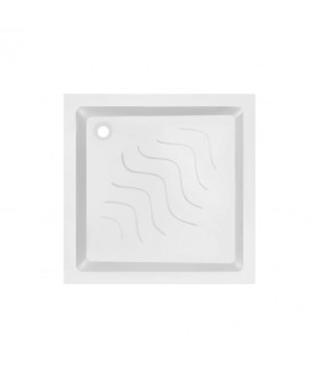 Набор Lidz душевая кабина Wiezak SC80x80.SAT.LOW.L, стекло Linie 4 мм + поддон Mazur