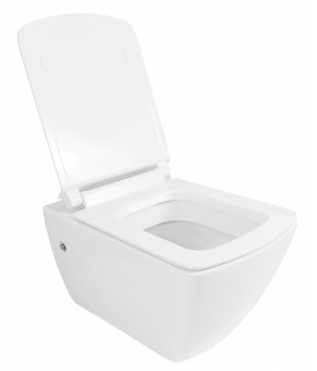 Унитаз Isvea Purita cleanWash без ободка, подвесной,сиденье, инстал Geberit Duofix (10PL02007+ 40S40200I+458.126.00.1)