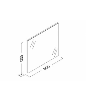 Зеркало Isvea Mirror 80x65x22 (24OR4000080I)