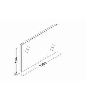 Зеркало Isvea Mirror 100x65x5,4 (25OR4001100I)