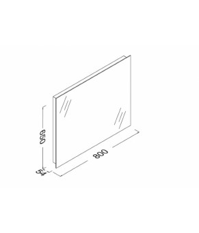 Зеркало Isvea Mirror 80x65x5,4 (25OR4011080I)