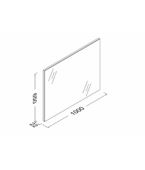 Зеркало Isvea Mirror 100x65x22 (24OR4000100I)