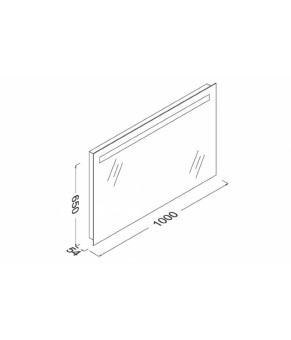 Зеркало Isvea Mirror 100x65x5,4 (25OR4003100I)