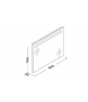 Зеркало Isvea Mirror 80x65x5,4 (25OR4012080I)