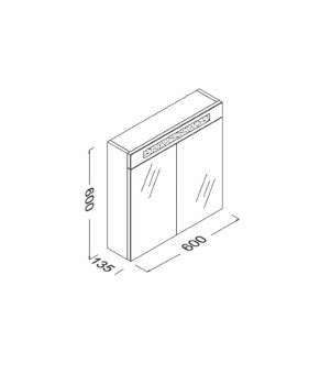 Зеркало Isvea Mirror 60x13,5x60 (22OR2010060I)