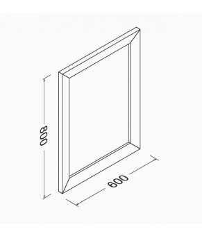 Зеркало Isvea Aria 60x80 gold (25AA4004080I)