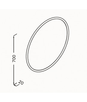 Зеркало Isvea Rosa 70x70x2 copper (29RA4001080I)
