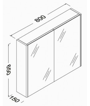 Зеркало Isvea Valero 80x15x65 oak (27VR2074080I)
