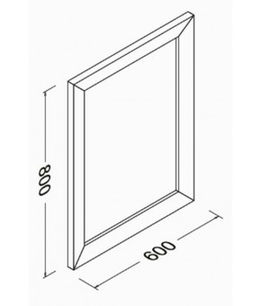 Зеркало Isvea Urban 60x80 white (25AA4001080I)