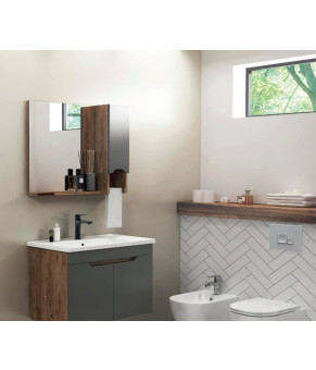 Зеркало Isvea Onda 80x16,6x65 amalfi & white (24ON2075080I)