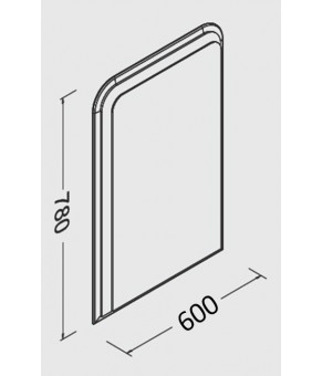 Зеркало Isvea Bei 60 Mirror with Led Light 60x78 black (21BE4004060IB)