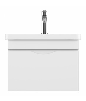Тумбочка с умывальником Isvea Neo 55,7x40x43 lacquered white 21NGS301060E (21NG1301060E+10PS50060SV)
