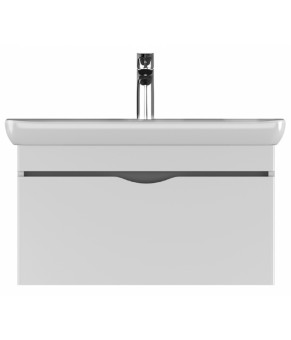 Тумбочка с умывальником Isvea Neo 76x40x43 lacquered white 21NGS319080E (21NG1301080E+10PS50080SV)