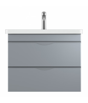 Тумбочка с умывальником Isvea Neo 55,7x60x43 lacquered grey 21NGS329060E (21NG1329060E+10PS50060SV)
