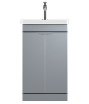 Тумбочка с умывальником Isvea Neo 55,7x80x43 lacquered grey 21NGS519060E (21NG1519060E+10PS50060SV)