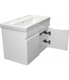 Тумбочка с умывальником Isvea Tempo 58,5x40x33,8 membran white 27ARS001080E (27AR1001080E+10PS51080SV)